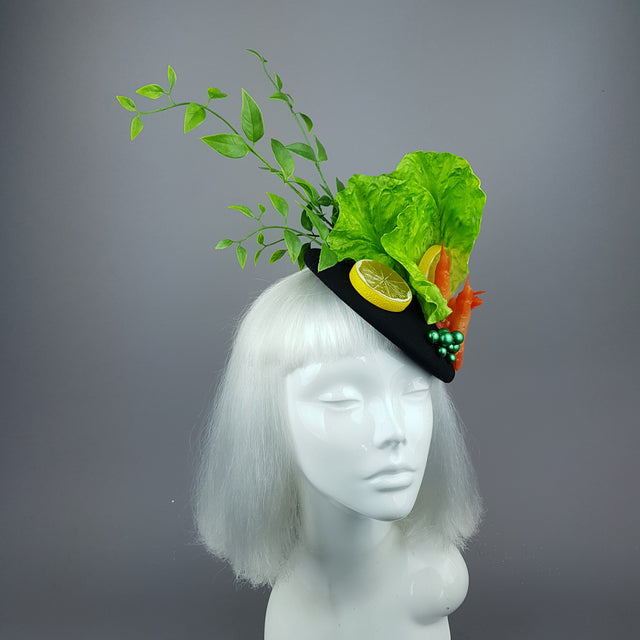 "Crevette" Prawn & Lemon Salad Fascinator Hat