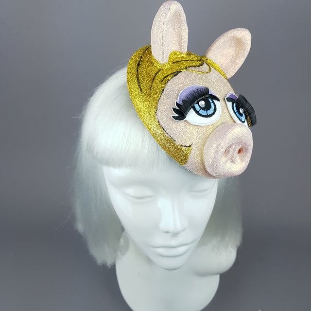 Pink Pig Fascinator Hat
