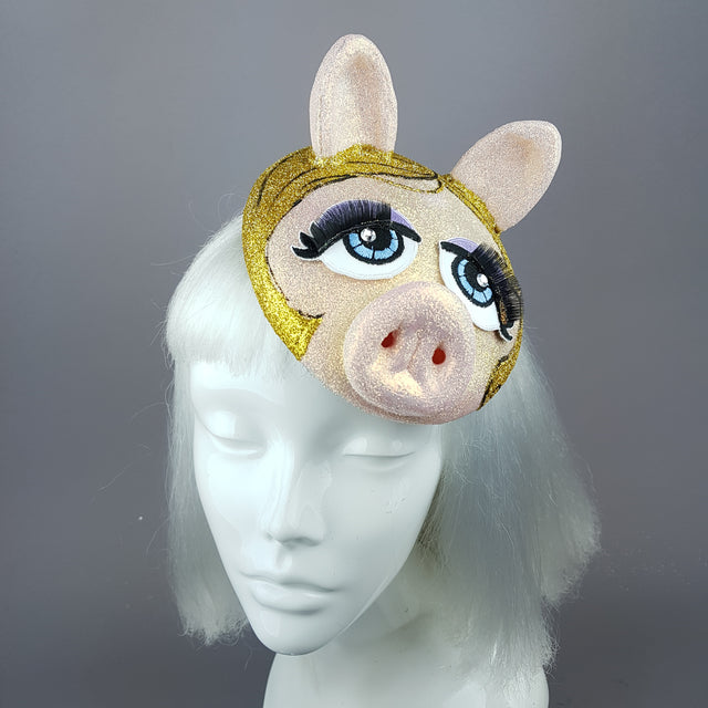 Pink Pig Fascinator Hat
