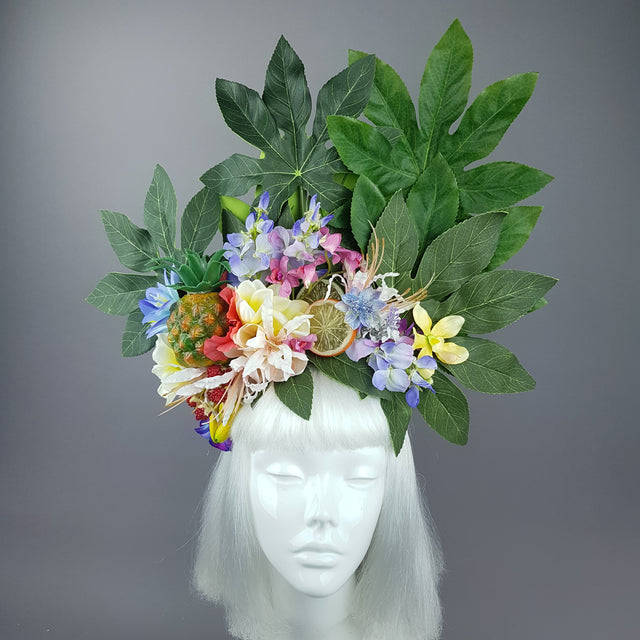"Tuhinga" Tropical Flower and Fruit Headpiece