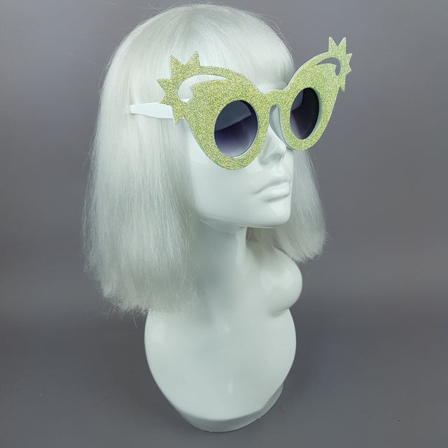 "Mirumiru" Mermaid Glitter Stars Sunglasses