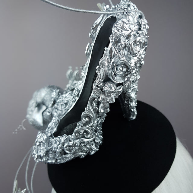 "Ever After" Cinderella Inspired High Heel Shoe Fascinator Hat