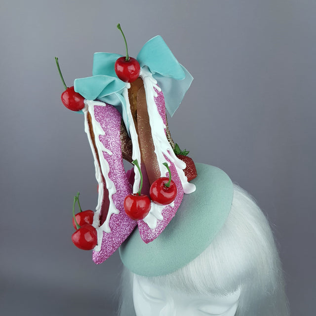"Dela Crème" Ice Cream High Heel Shoe Fascinator Hat