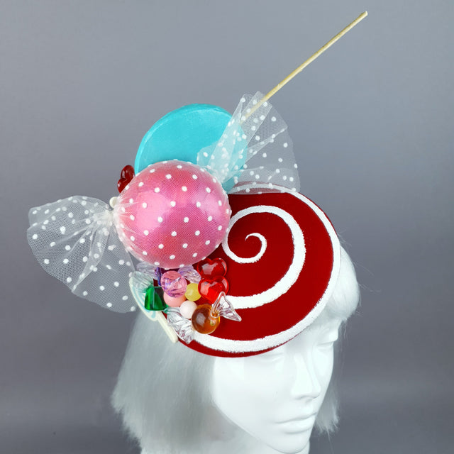 "Caramelo" Candy Sweets Glitter Fascinator Hat