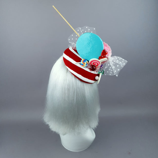 "Caramelo" Candy Sweets Glitter Fascinator Hat