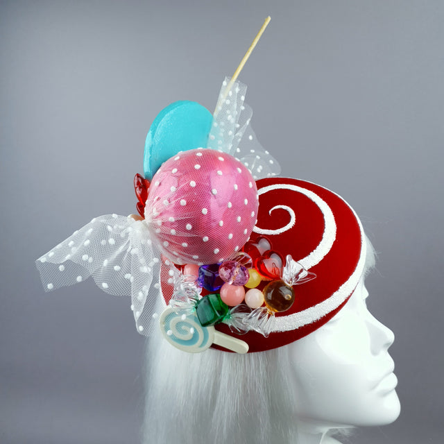 "Caramelo" Candy Sweets Glitter Fascinator Hat