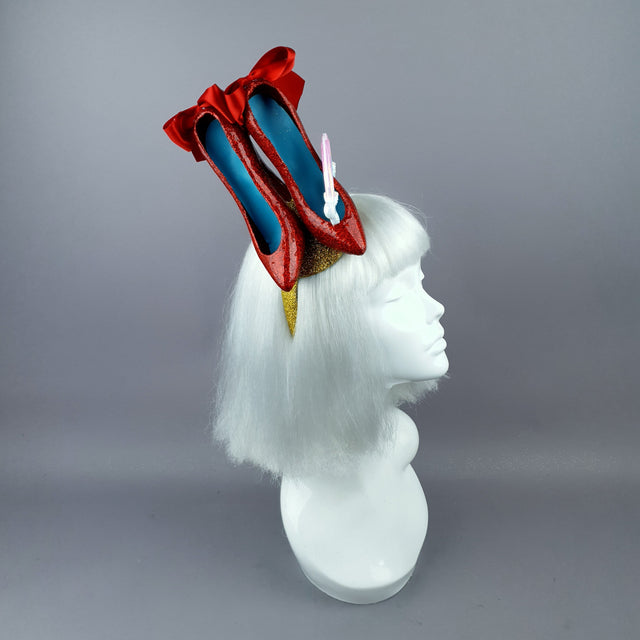 "Over the Rainbow" Wizard of Oz, Ruby Slippers Headpiece