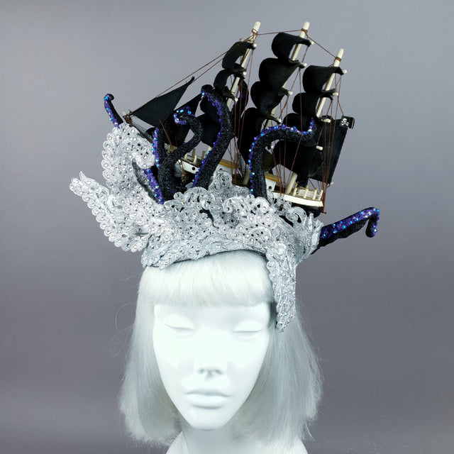 "Unfortunate Souls" Ship, Lace & Tentacle Headdress