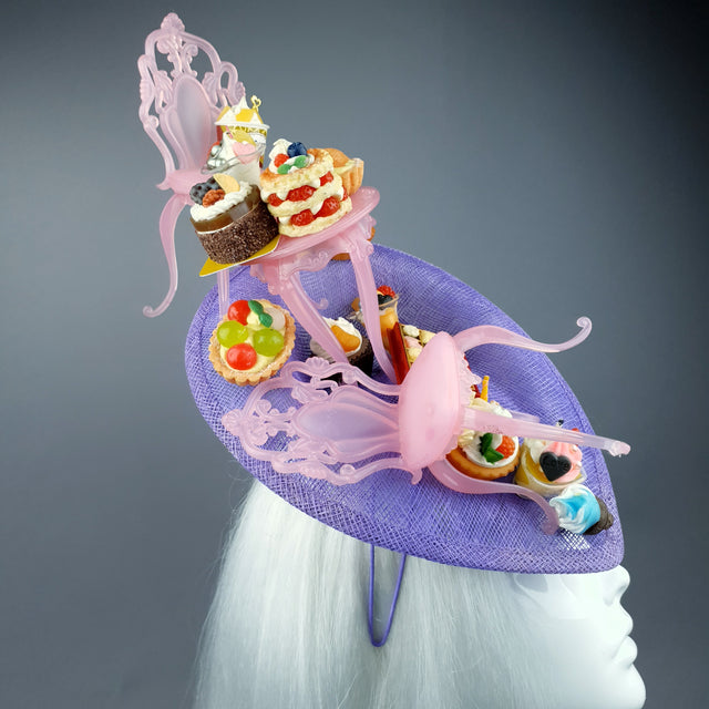 "Frivolité" Marie Antoinette Inspired Cake Party Fascinator Hat