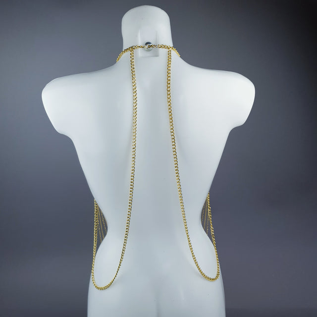 "Ianira" Gold Filigree & Pearl Body Jewellery