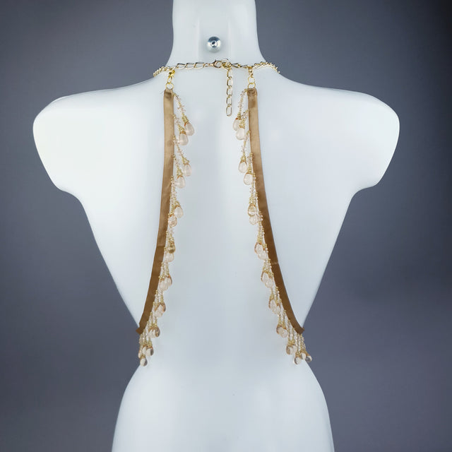 "Althea" Gold Filigree & Beading Body Jewellery