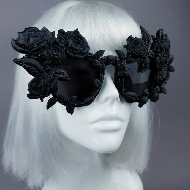 "Amour Sombre" Black Roses Sunglasses