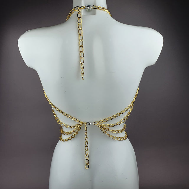 "Aspasia" Gold Chain Jewellery Harness
