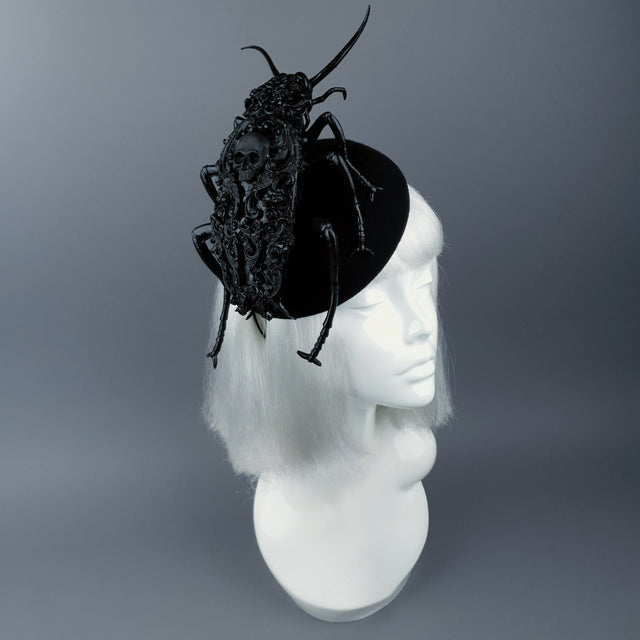 "Ochicha" Giant Filigree Cockroach Fascinator Hat