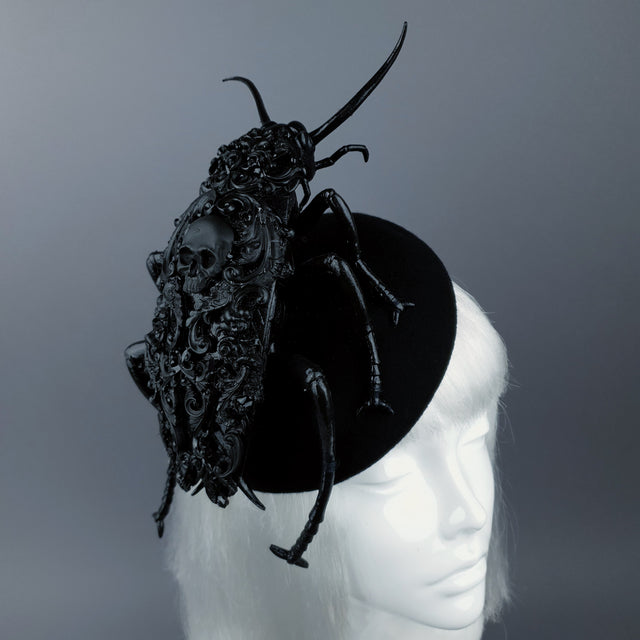 "Ochicha" Giant Filigree Cockroach Fascinator Hat