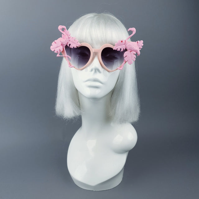 & Sunglasses & Leaf Flamingo – Pearls Heart Shaped Fenicottero\