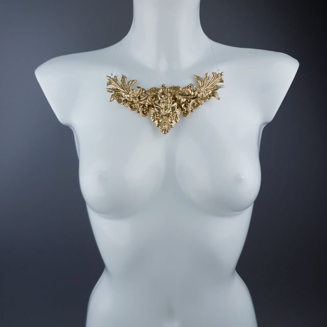 "Keyne" Gold Filigree Necklace