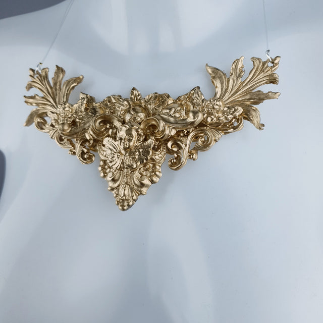 "Keyne" Gold Filigree Necklace