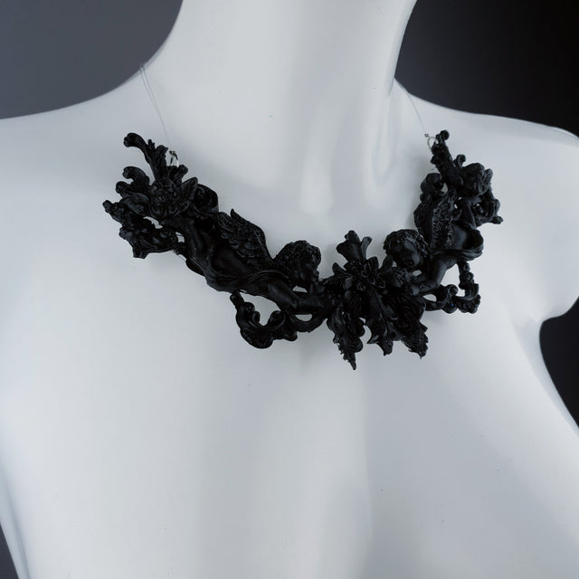 "Evilasius" Black Filigree Necklace