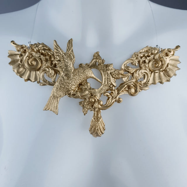 "Bibiana" Gold Filigree Necklace