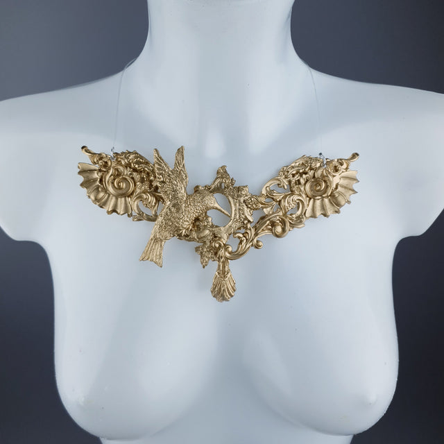 "Bibiana" Gold Filigree Necklace