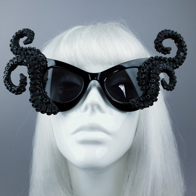 "Ursula" Black Octopus Kraken Tentacle Sunglasses