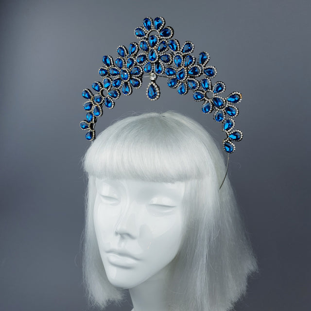 Blue Diamante Jewel Halo 56