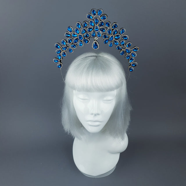 Blue Diamante Jewel Halo 56