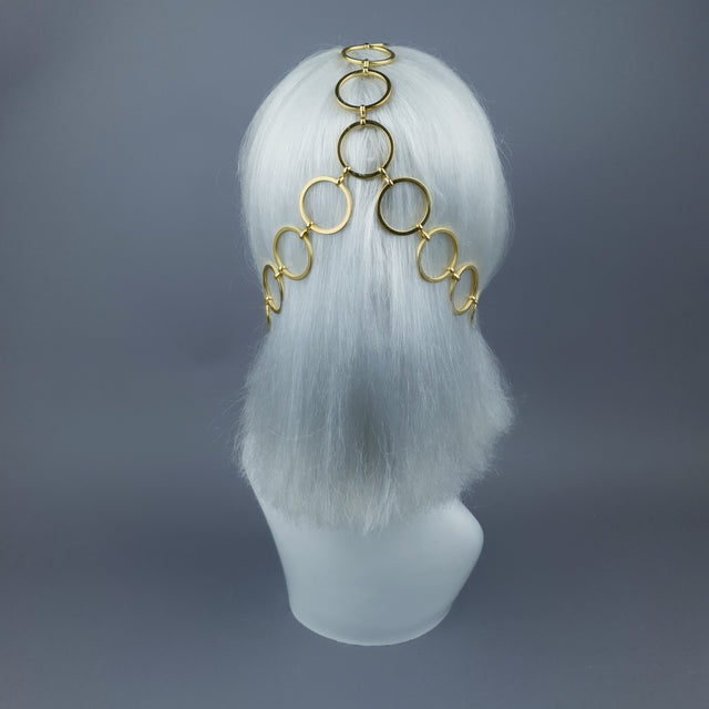 "Salome" Gold Chain Headpiece