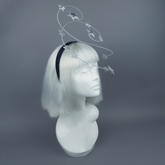 "Ziegfeld" Silver Stars Headband