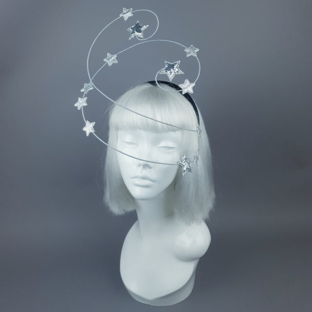 "Ziegfeld" Silver Stars Headband