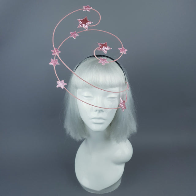 "Ziegfeld" Pink Stars Headband