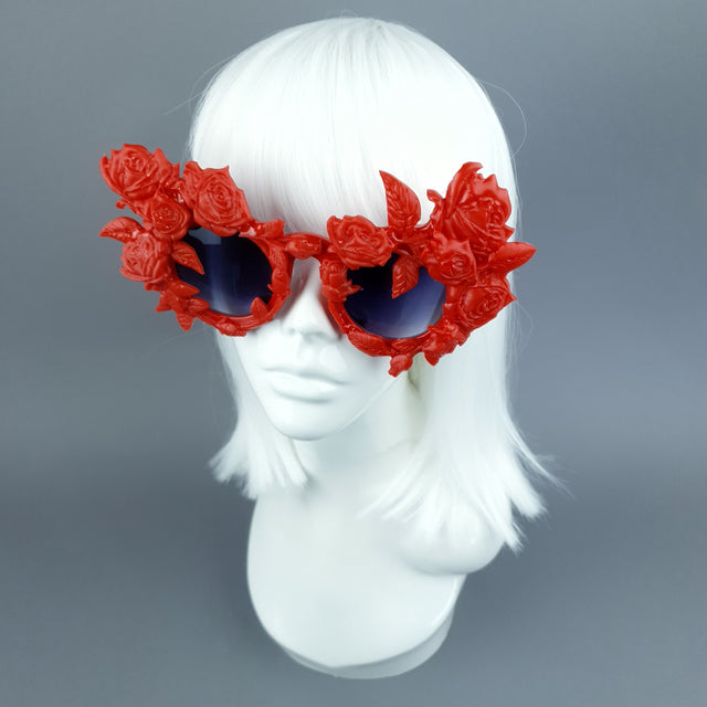 "Amour Sombre" Red Roses Sunglasses