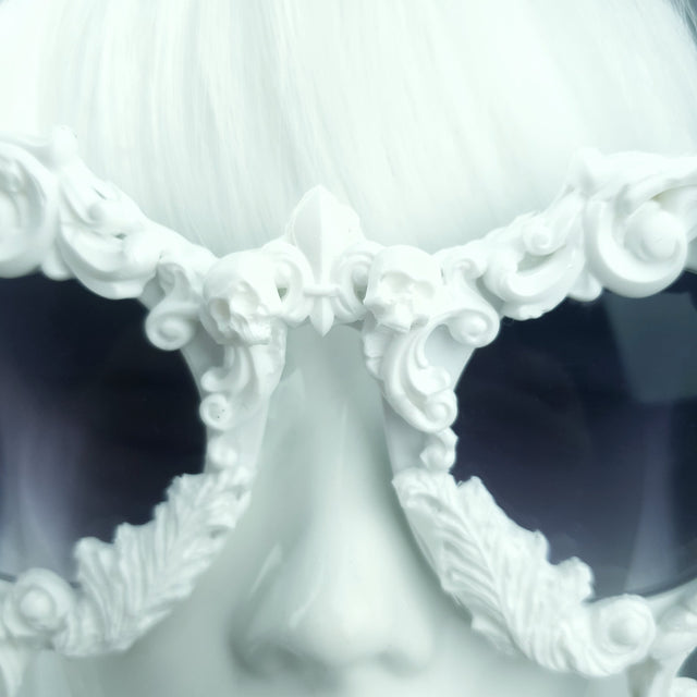 "Callisto" White Cherub & Filigree  Sunglasses