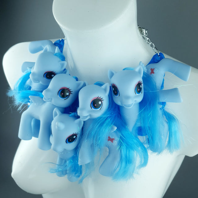 Blue Ponies Neckpiece