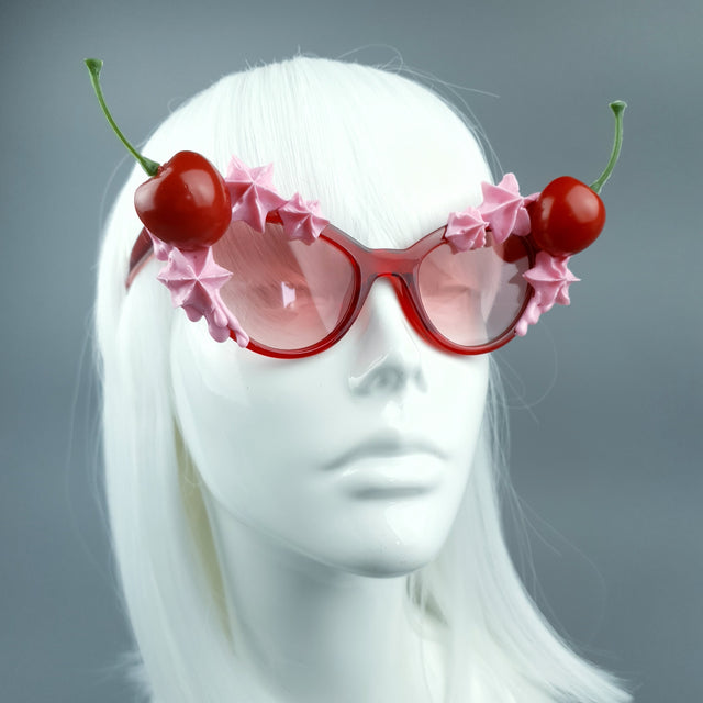 "Bimi" Pink Frosting Icing Cherry Sunglasses
