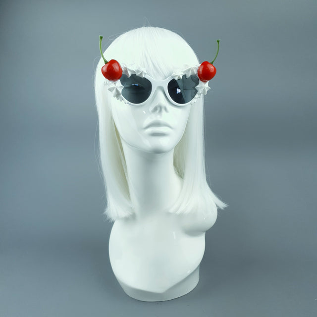 "Bimi" White Frosting Icing Cherry Sunglasses