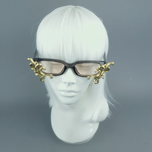 SAMPLE! Gold Filigree Sunglasses