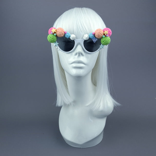 "Frosset" Colourful Ice-cream Candy Sweet Sunglasses