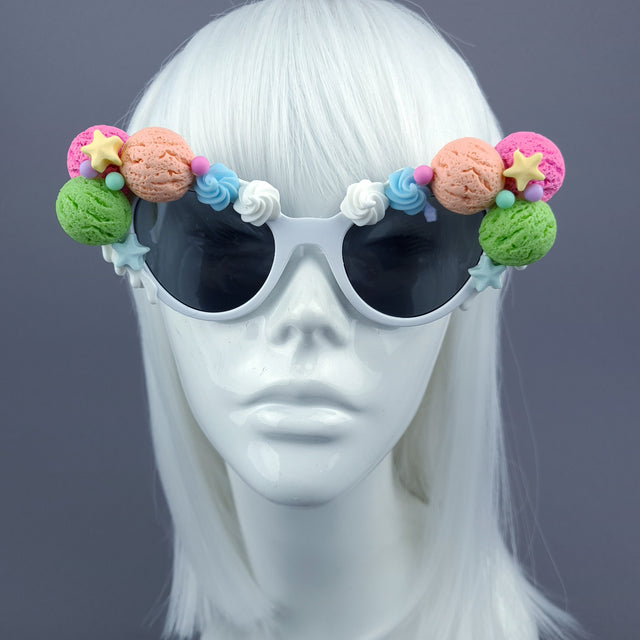 "Frosset" Colourful Ice-cream Candy Sweet Sunglasses