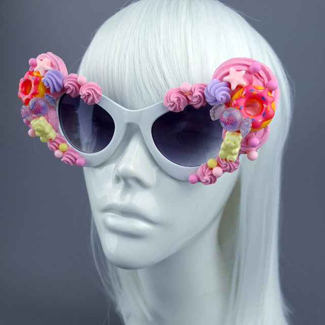 "Kuku" Pink Candy Sweets Sunglasses