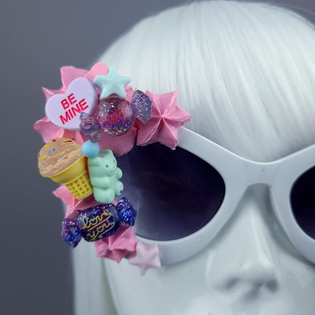 "Kuku" Pink Frosting Candy Sweets Sunglasses