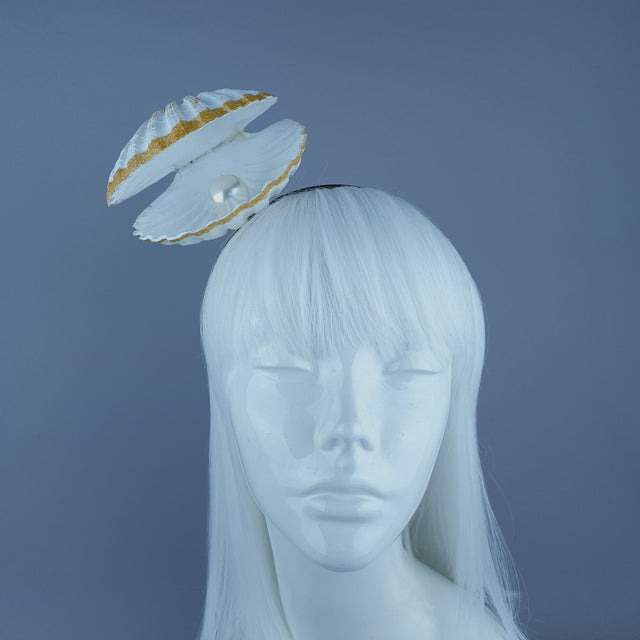 "Treasure" Oyster & Pearl Headband