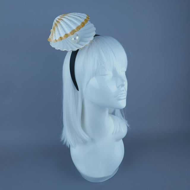 "Treasure" Oyster & Pearl Headband