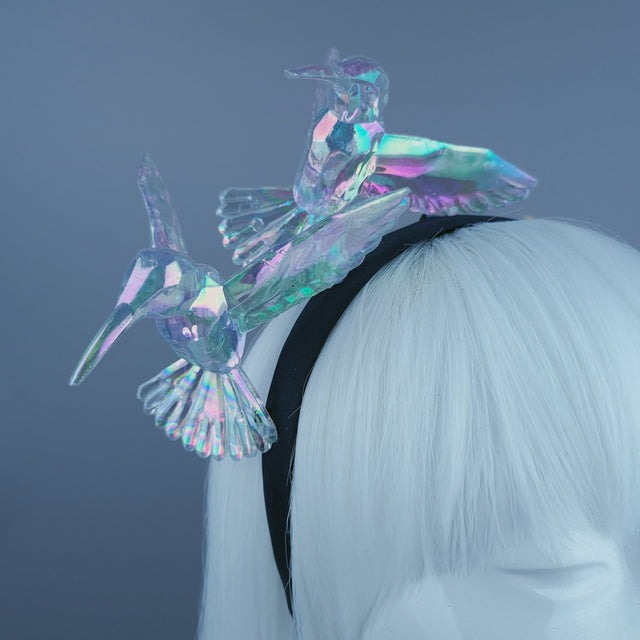 "Bellamy" Rainbow Hummingbirds Headband
