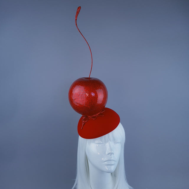 "Morello" Giant Cherry Fruit Food Fascinator Hat