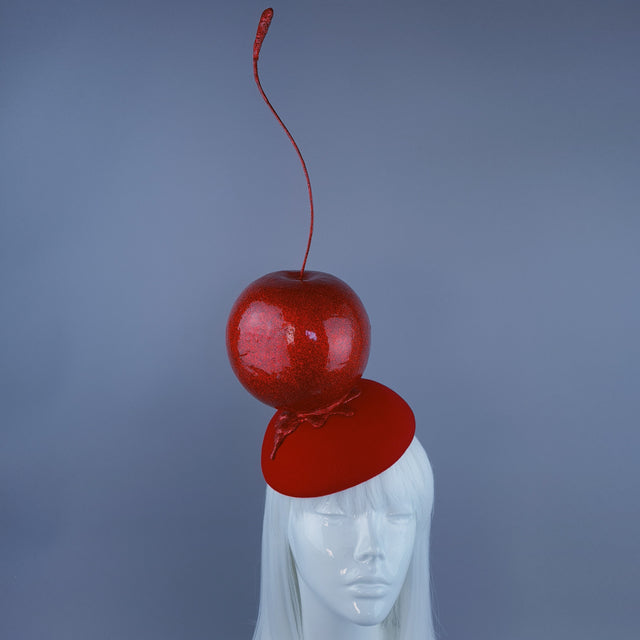 "Morello" Giant Cherry Fruit Food Fascinator Hat