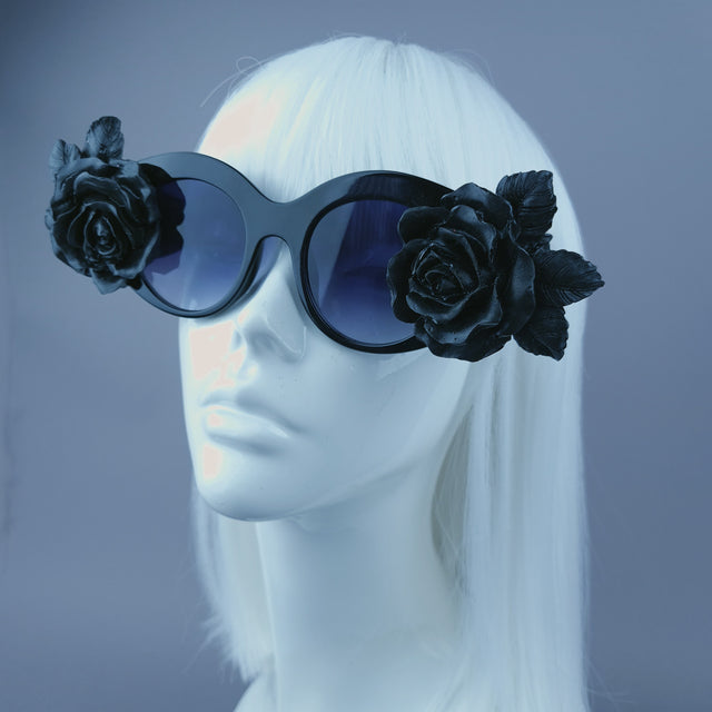 "Lela" Black Roses Sunglasses