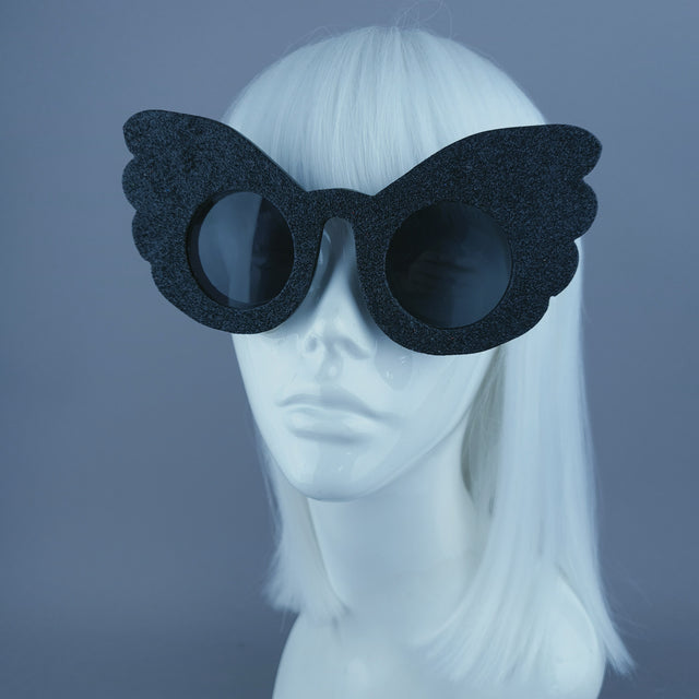 Sample: Black Glitter Sunglasses
