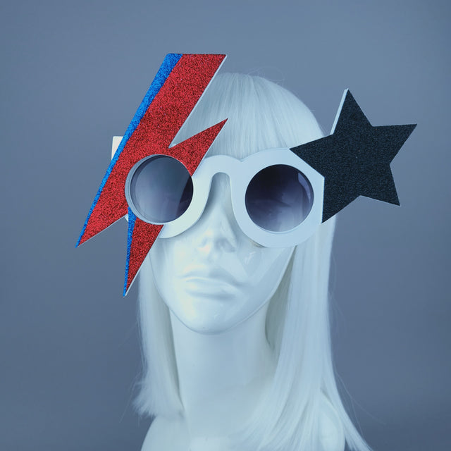 "Rebel Rebel" David Bowie Stripe Sunglasses